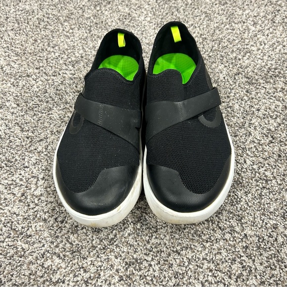 Oofos OOMG eeZee Low Shoes Mens Size 12 Black Slip On Comfort Recovery Foam - Picture 3 of 7